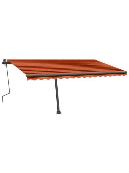 Rankiniu būdu ištraukiama markizė, oranžinė ir ruda, 400x300cm