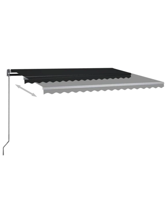 Pastatoma automatinė markizė, antracito spalvos, 400x300cm