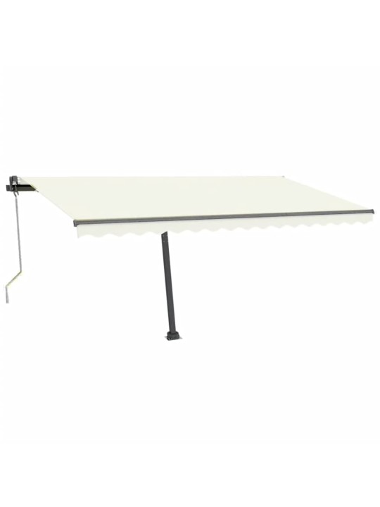 Automatinė markizė su LED/vėjo jutikliu, kreminė, 400x300cm