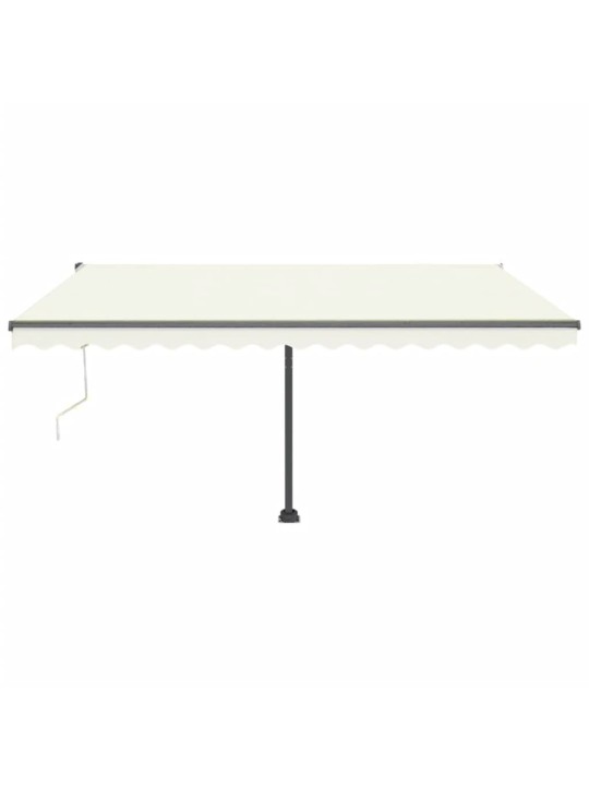 Automatinė markizė su LED/vėjo jutikliu, kreminė, 400x300cm