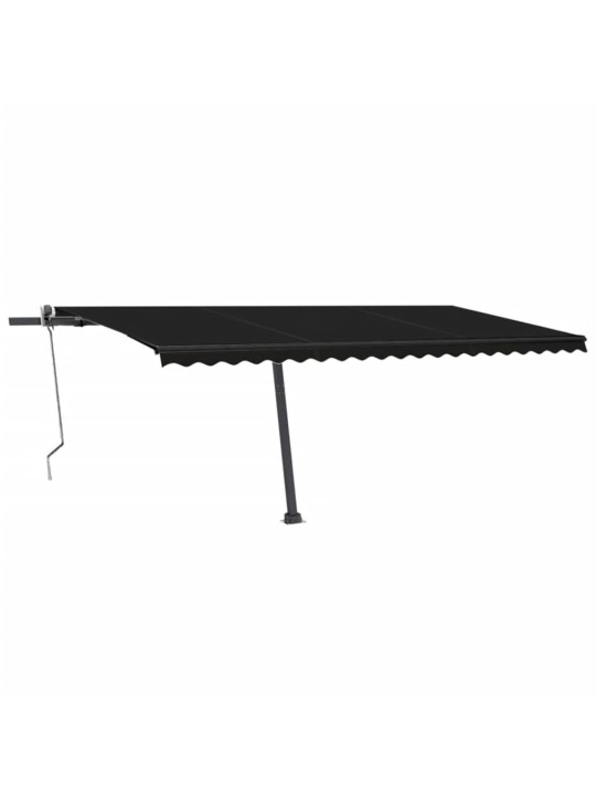 Automatinė markizė su LED/vėjo jutikliu, antracito, 500x300cm