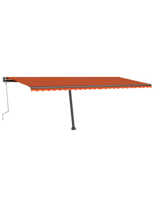 Rankiniu būdu ištraukiama markizė, oranžinė ir ruda, 600x300cm