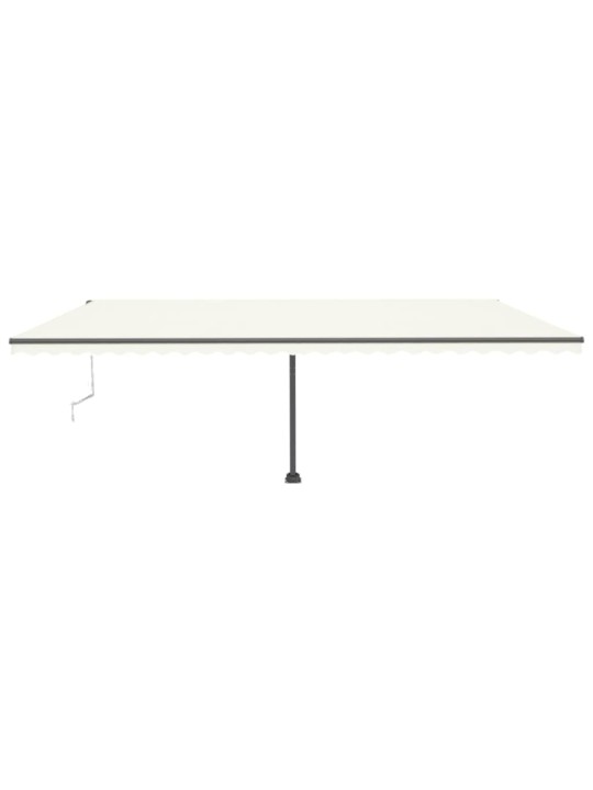 Automatinė markizė su LED/vėjo jutikliu, kreminė, 600x300cm