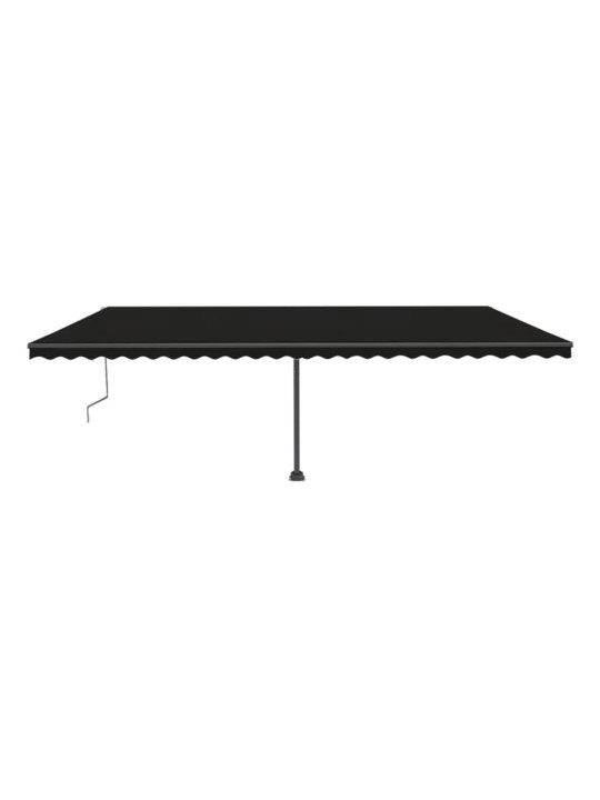 Automatinė markizė su LED/vėjo jutikliu, antracito, 600x300cm