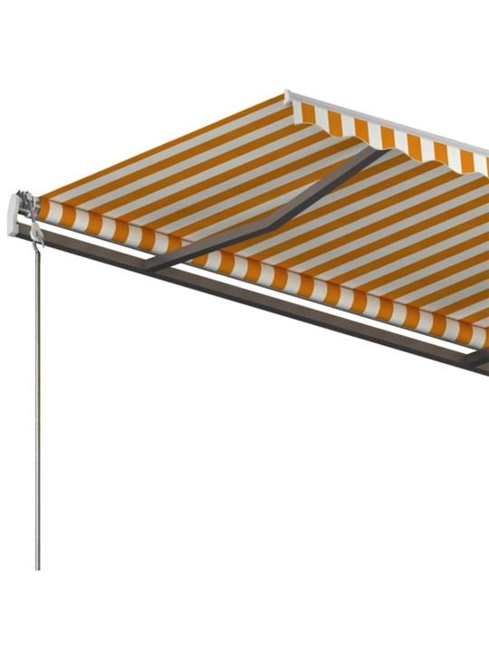 Pastatoma ištraukiama markizė, geltona/balta, 400x350cm