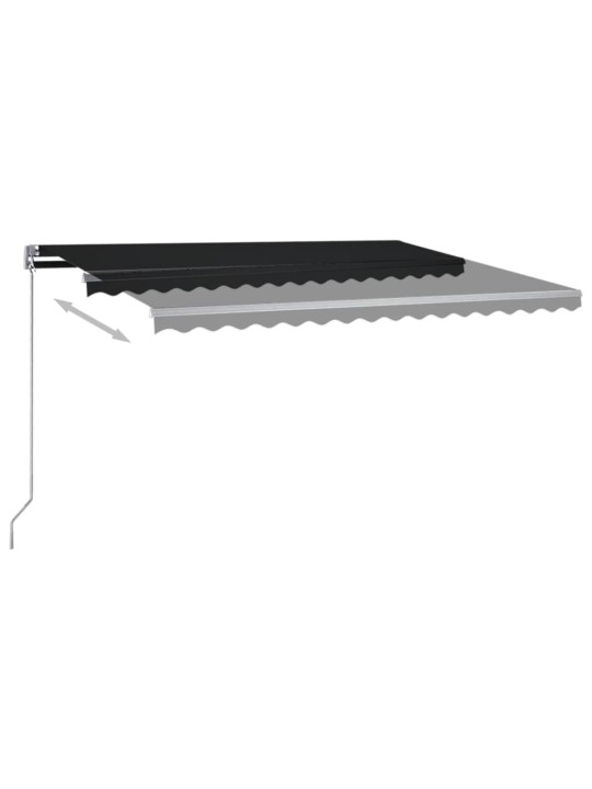 Pastatoma automatinė markizė, antracito spalvos, 400x350cm