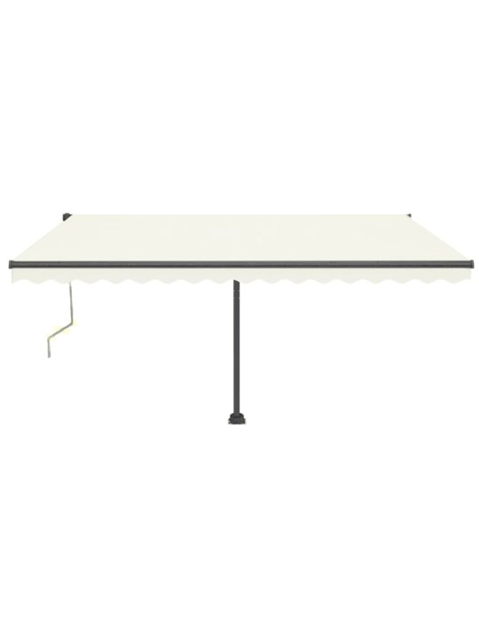 Automatinė markizė su LED/vėjo jutikliu, kreminė, 400x350cm
