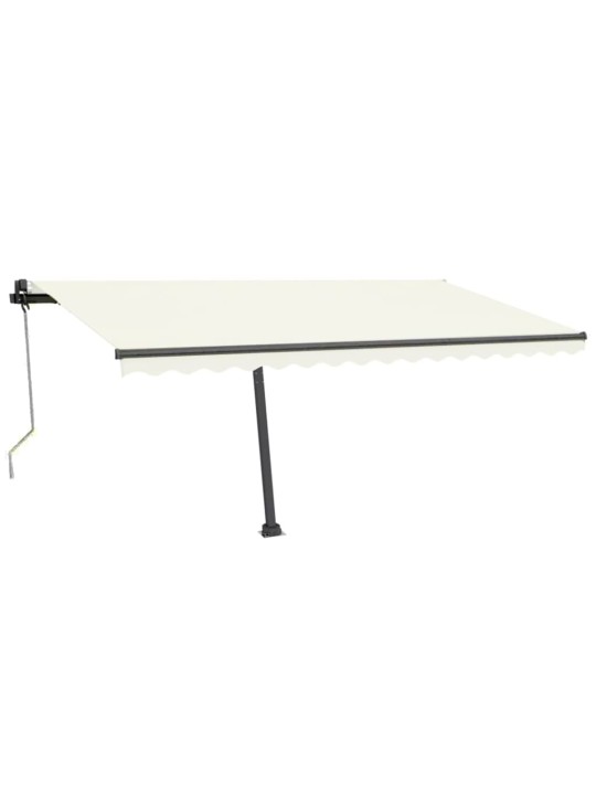 Automatinė markizė su LED/vėjo jutikliu, kreminė, 400x350cm