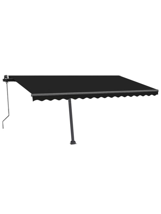 Pastatoma automatinė markizė, antracito spalvos, 450x350cm