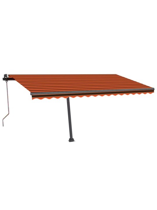 Pastatoma automatinė markizė, oranžinė/ruda, 450x350cm
