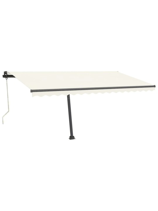 Automatinė markizė su LED/vėjo jutikliu, kreminė, 450x350cm