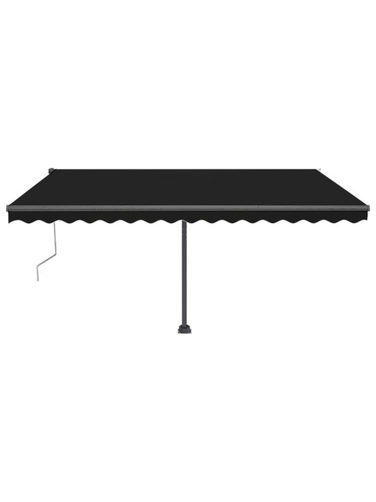 Automatinė markizė su LED/vėjo jutikliu, antracito, 450x350cm