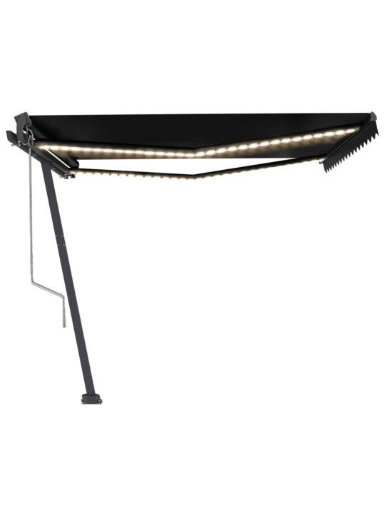 Automatinė markizė su LED/vėjo jutikliu, antracito, 450x350cm