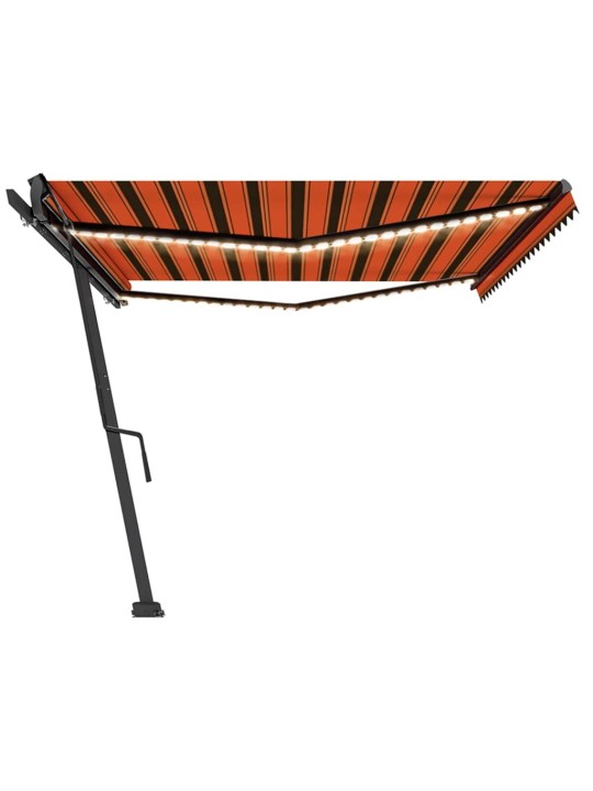 Rankiniu būdu ištraukiama markizė, oranžinė ir ruda, 500x350cm