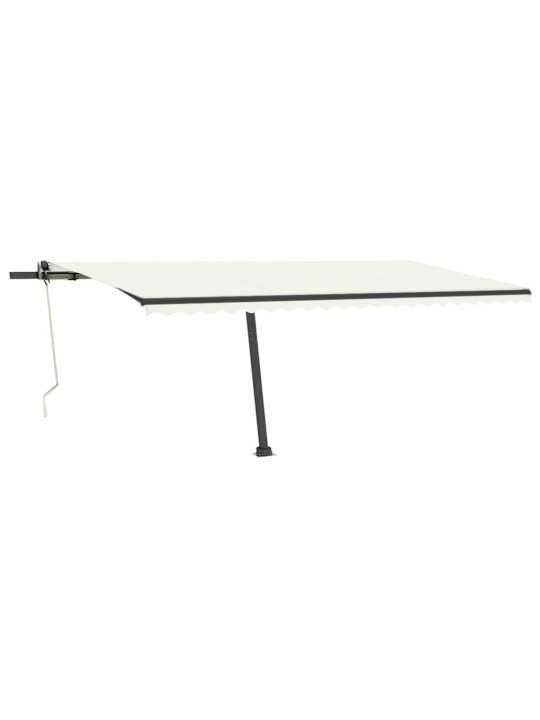 Automatinė markizė su LED/vėjo jutikliu, kreminė, 500x350cm