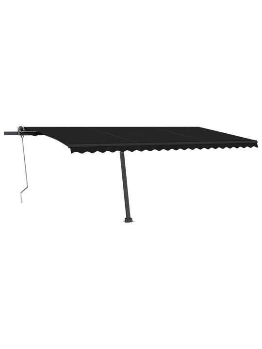 Automatinė markizė su LED/vėjo jutikliu, antracito, 500x350cm