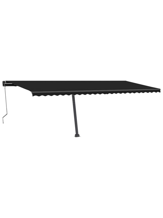 Pastatoma automatinė markizė, antracito spalvos, 600x350cm