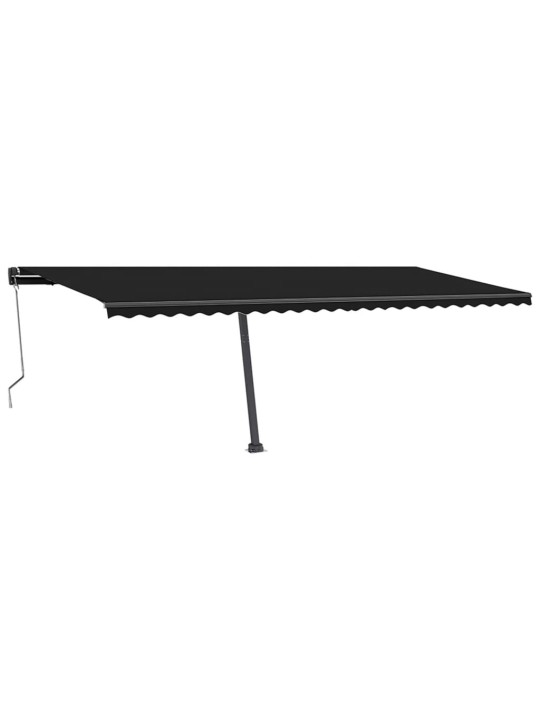 Automatinė markizė su LED/vėjo jutikliu, antracito, 600x350cm