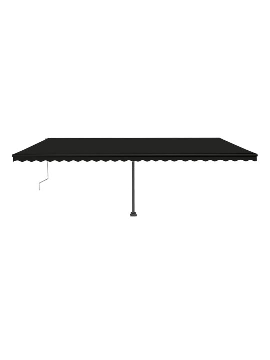 Automatinė markizė su LED/vėjo jutikliu, antracito, 600x350cm
