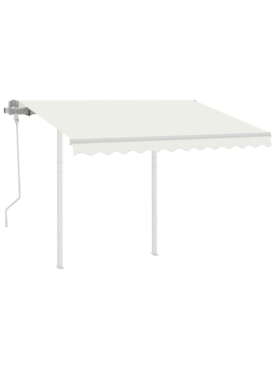 Rankiniu būdu ištraukiama markizė, kreminė, 3x2,5m