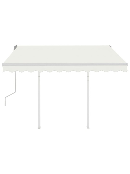 Rankiniu būdu ištraukiama markizė, kreminė, 3x2,5m