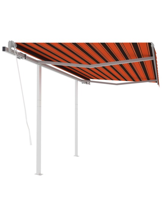 Automatiniu būdu ištraukiama markizė, oranžinė/ruda, 3x2,5m