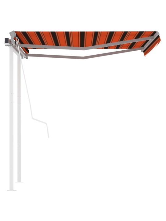 Automatiniu būdu ištraukiama markizė, oranžinė/ruda, 3x2,5m