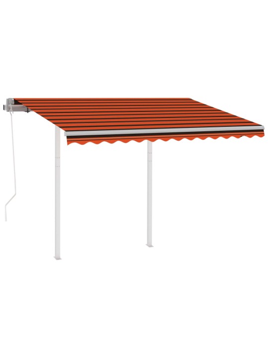 Automatiniu būdu ištraukiama markizė, oranžinė/ruda, 3x2,5m