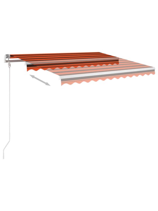 Automatiniu būdu ištraukiama markizė, oranžinė/ruda, 3x2,5m
