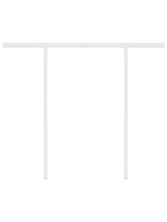Automatinė markizė su LED/vėjo jutikliu, mėlyna/balta, 3x2,5m