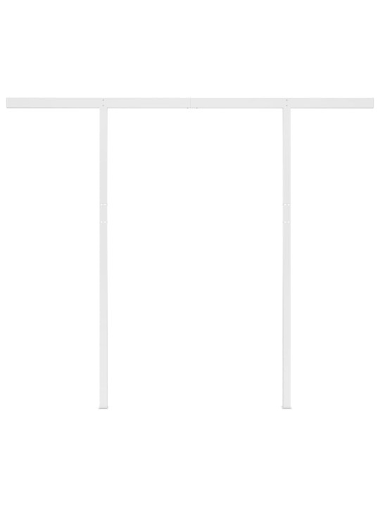 Automatinė markizė su LED/vėjo jutikliu, kreminė, 3,5x2,5m