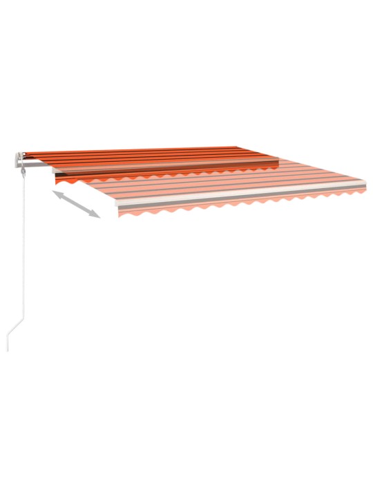Automatiniu būdu ištraukiama markizė, oranžinė ir ruda, 4x3m