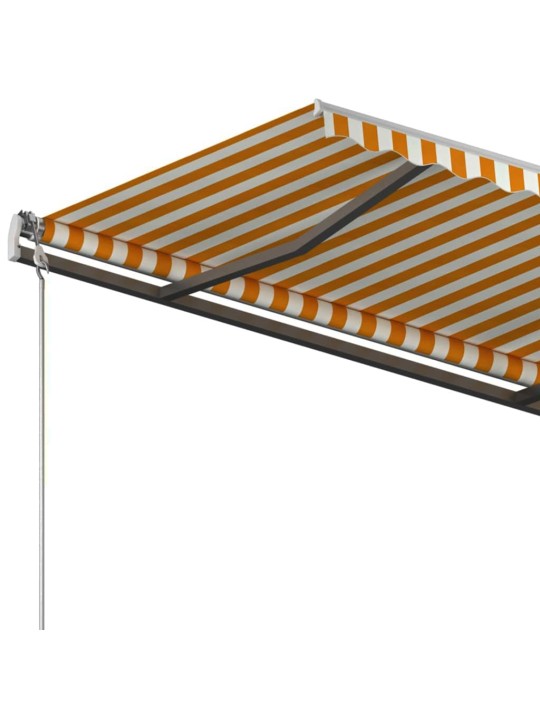 Automatiniu būdu ištraukiama markizė, geltona ir balta, 3x2,5m
