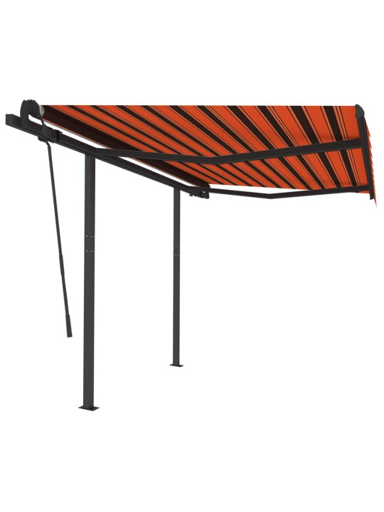 Automatiniu būdu ištraukiama markizė, oranžinė/ruda, 3x2,5m