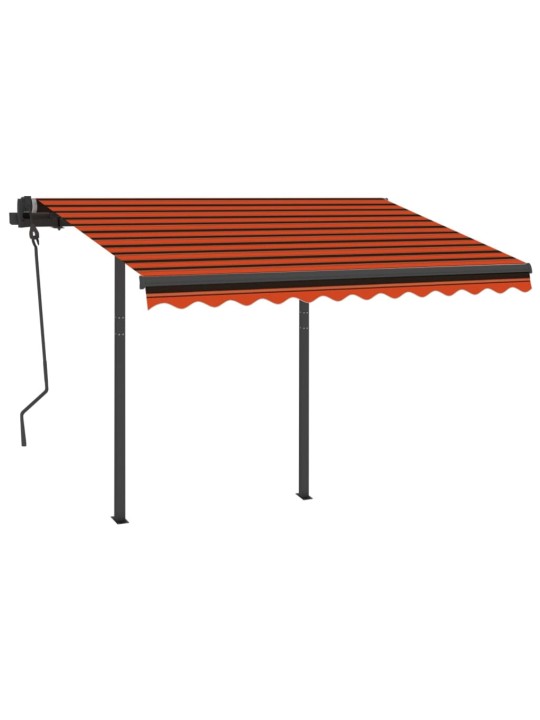 Automatiniu būdu ištraukiama markizė, oranžinė/ruda, 3x2,5m