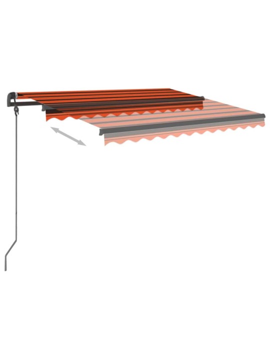 Automatiniu būdu ištraukiama markizė, oranžinė/ruda, 3x2,5m