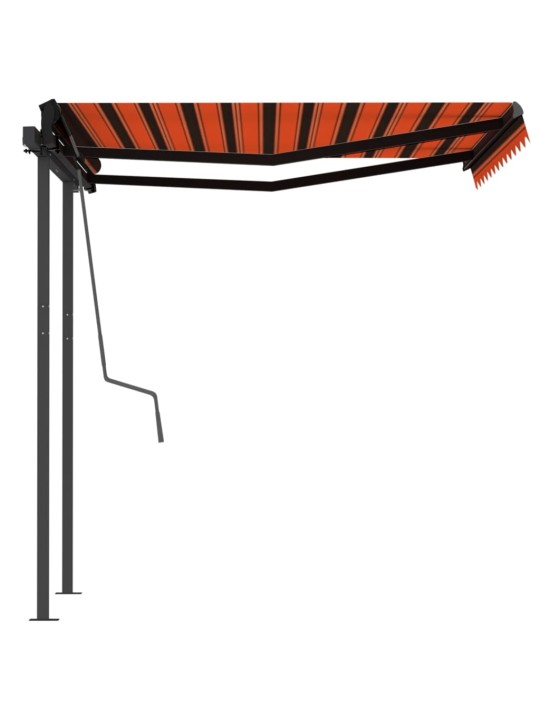 Automatiniu būdu ištraukiama markizė, oranžinė/ruda, 3x2,5m