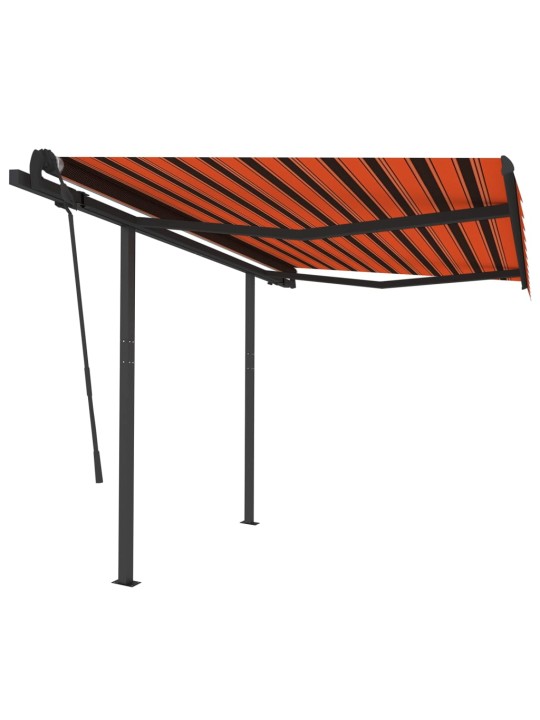 Automatiniu būdu ištraukiama markizė, oranžinė/ruda, 3,5x2,5m