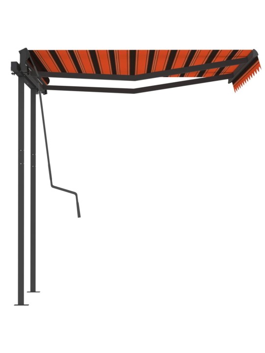Automatiniu būdu ištraukiama markizė, oranžinė/ruda, 3,5x2,5m