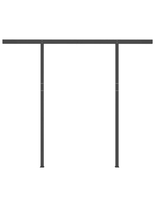 Automatinė markizė su LED/vėjo jutikliu, mėlyna/balta, 3,5x2,5m