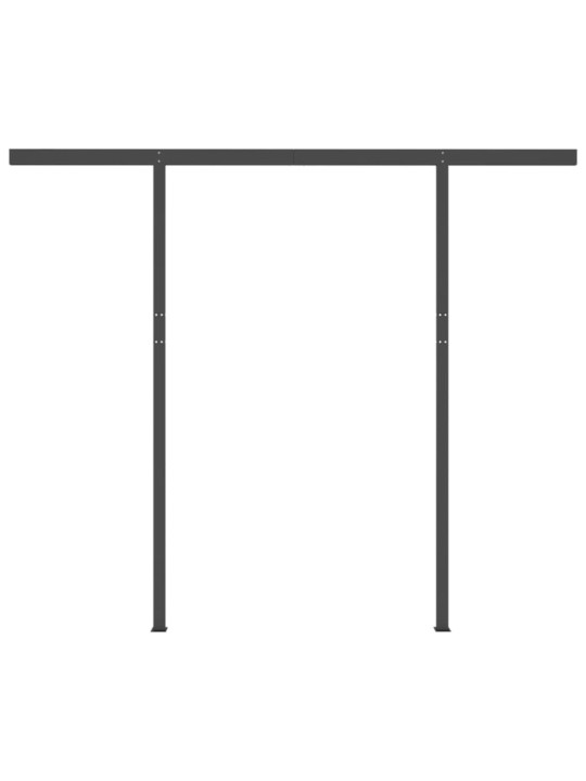 Automatinė markizė su LED/vėjo jutikliu, kreminė, 3,5x2,5m