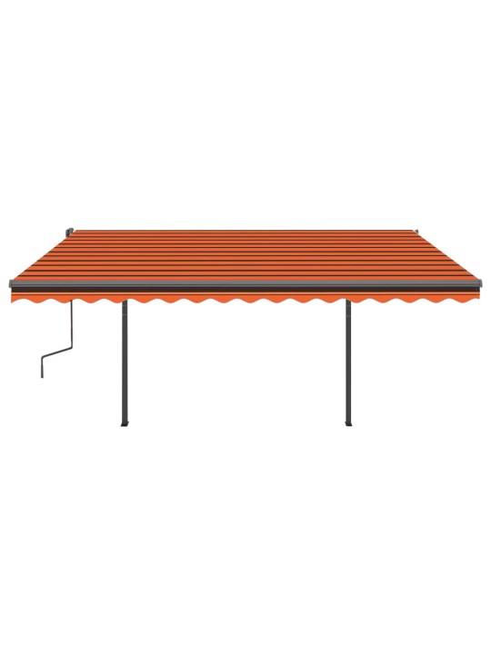 Automatiniu būdu ištraukiama markizė, oranžinė ir ruda, 4x3m