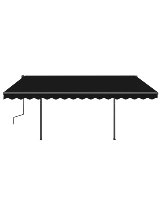 Automatinė markizė su LED/vėjo jutikliu, antracito, 4x3m
