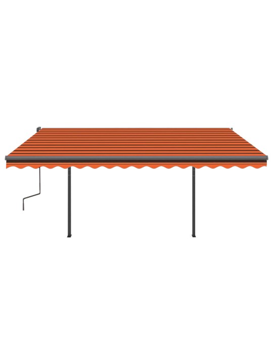 Automatiniu būdu ištraukiama markizė, oranžinė ir ruda, 4,5x3m