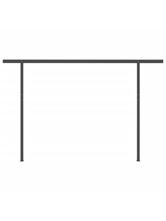 Automatinė markizė su LED/vėjo jutikliu, kreminė, 4,5x3m