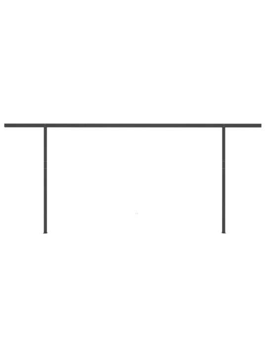 Automatinė markizė su LED/vėjo jutikliu, kreminė, 5x3m