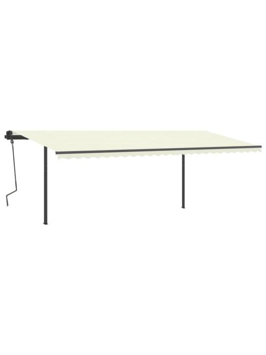 Automatiniu būdu ištraukiama markizė, kreminės spalvos, 6x3m