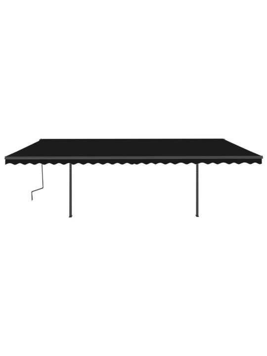 Automatinė markizė su LED/vėjo jutikliu, antracito, 6x3m
