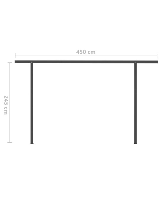 Automatiniu būdu ištraukiama markizė, kreminė, 4x3,5m