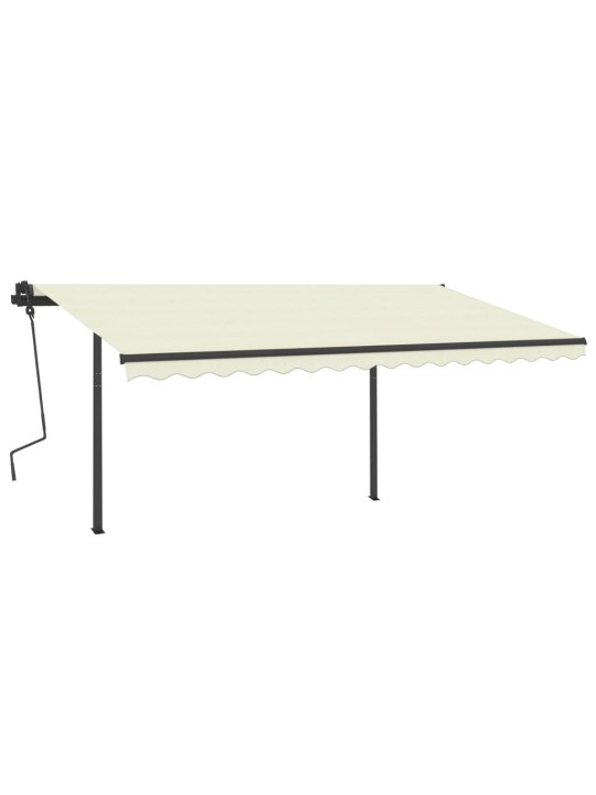 Rankiniu būdu ištraukiama markizė, kreminė, 4,5x3,5m